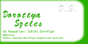 dorottya szeles business card