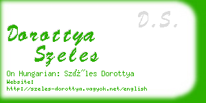 dorottya szeles business card